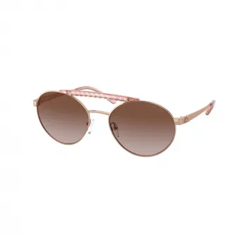 Michael Kors MK1083-110813 Occhiali da sole da donna Montatura grigia trasparente Lenti grigio scuro Pilot 55mm