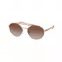 Michael Kors MK1083-110813 Occhiali da sole da donna Montatura grigia trasparente Lenti grigio scuro Pilot 55mm