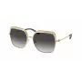 Michael Kors MK1141-10188G Occhiali da sole donna - Montatura in acetato nero, lente sfumata grigia, 57 mm