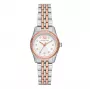 Michael Kors Pyper Orologio al quarzo da donna - cassa in acciaio inox 26mm, quadrante argento, bracciale argento (MK4817)