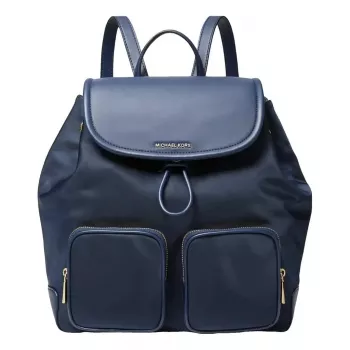 Michael Kors Raven zaino 30R4GRKB7CNAV Navy tela Signature 30x36x17 cm