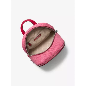 Michael Kors Rhea zaino Dark Berry in pelle Saffiano donna 27x26x14 cm