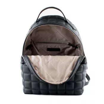 Michael Kors Rhea Medium Backpack Black Leather Donna 35R5S6HB6VBLA