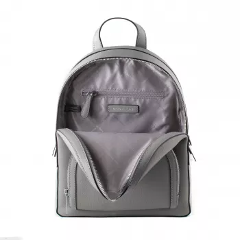 Michael Kors Rhea zaino donna 28x23x10 cm grigio perla in pelle Saffiano