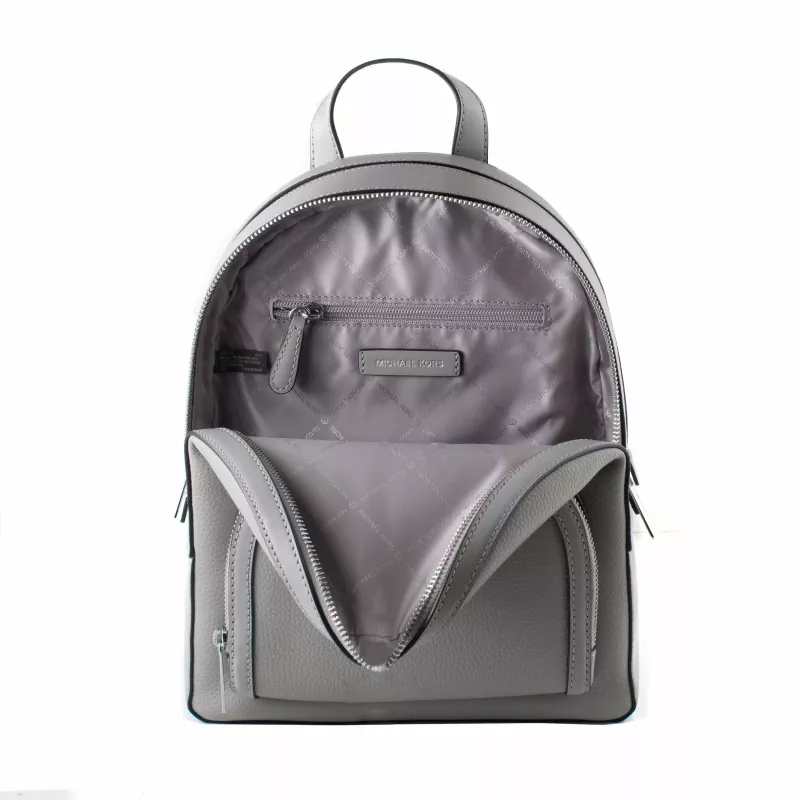 Michael Kors Rhea zaino donna 28x23x10 cm grigio perla in pelle Saffiano