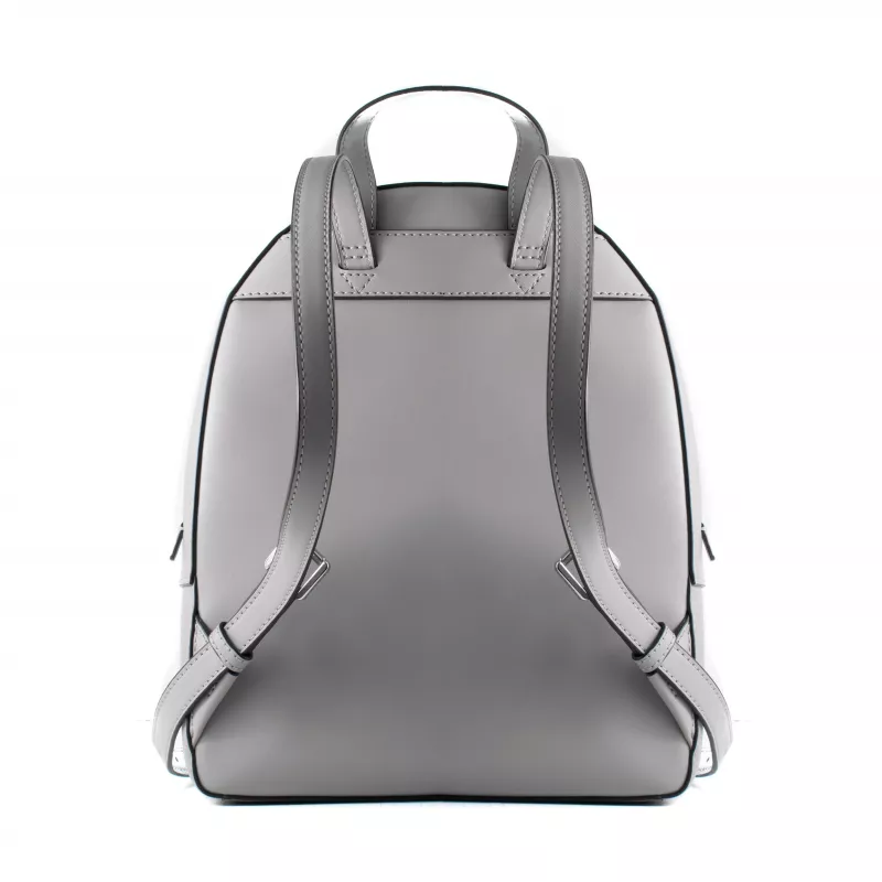 Michael Kors Rhea zaino donna 28x23x10 cm grigio perla in pelle Saffiano