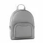 Michael Kors Rhea zaino donna 28x23x10 cm grigio perla in pelle Saffiano