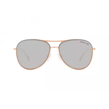 Michael Kors Occhiali da sole unisex MK1089 Montatura in acetato grigio trasparente lente grigia sfumata 59mm