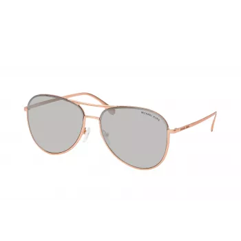 Michael Kors Occhiali da sole unisex MK1089 Montatura in acetato grigio trasparente lente grigia sfumata 59mm