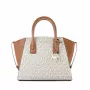Michael Kors Voyager borsa crossbody Vanilla Signature tela rivestita