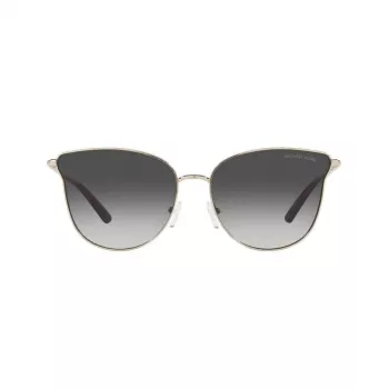 Michael Kors Occhiali da sole da donna Aviator MK1120-10148G Montatura argento Lenti grigie sfumate 62mm