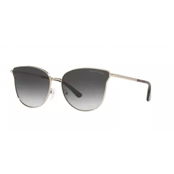 Michael Kors Occhiali da sole da donna Aviator MK1120-10148G Montatura argento Lenti grigie sfumate 62mm