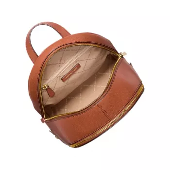 Michael Kors Zaino mini donna Grab 35S5GRAB2LLUG in pelle Saffiano finiture dorate