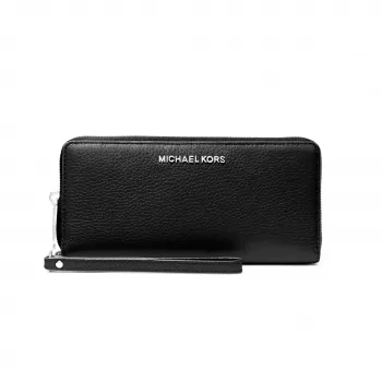 Michael Kors donna Jet Set Travel portafoglio continental in pelle Saffiano nero 35F7STVE7LBLK
