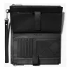 Michael Kors donna Jet Set Travel portafoglio pochette flat in pelle Saffiano 35F8GTVW0LBLA (nero)