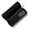 MICHAEL KORS portafoglio e custodia per smartphone donna in pelle Saffiano con zip, nero (Jet Set Travel) - 35S6STVE9LBLA
