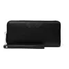 MICHAEL KORS portafoglio e custodia per smartphone donna in pelle Saffiano con zip, nero (Jet Set Travel) - 35S6STVE9LBLA