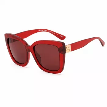 Michael Kors Occhiali da sole donna MK2267UCHERRY - Montatura in acetato Cherry, lenti grigie sfumate, 56 mm