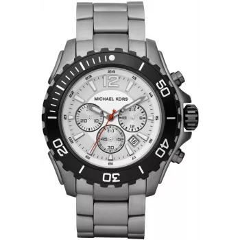 Michael Kors MK8230 Orologio al quarzo da uomo, 47 mm, argento/nero