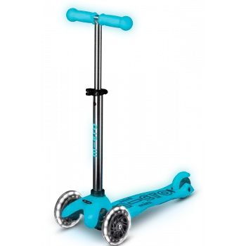 Micro Mini Deluxe Glow LED monopattino Icy Lime