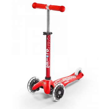 Micro Mini Deluxe LED - Luminous Wheels - ECO Monopattino a 3 Ruote Mint