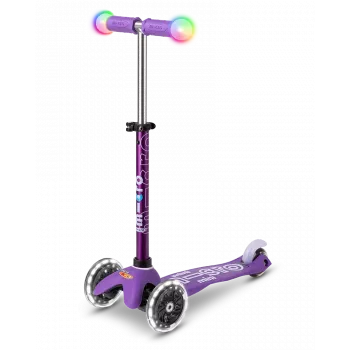 Monopattino a 3 ruote Micro Mini Deluxe LED Magic Aqua