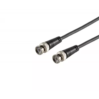 MICROCONNECT cavo coassiale connettore maschio BNC a connettore maschio BNC RG-59, 75 Ohm, 1 m, nero