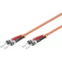 Microconnect FIB112002-2 Cavo patch in fibra ottica ST/UPC su ST/UPC OM2 duplex multimodale, 2m, arancione