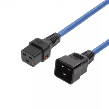 MicroConnect MC-C19C20LOCK-1M-B cavo di alimentazione IEC con blocco C20 su C19 1m nero