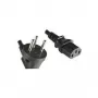 MicroConnect PE010418ISRAEL Cavo di alimentazione tipo H a C13 1,8 m nero
