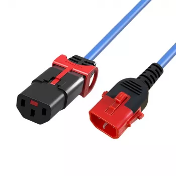 MICROCONNECT Cavo di alimentazione C13 IEC Lock+ - C14 1,5m nero