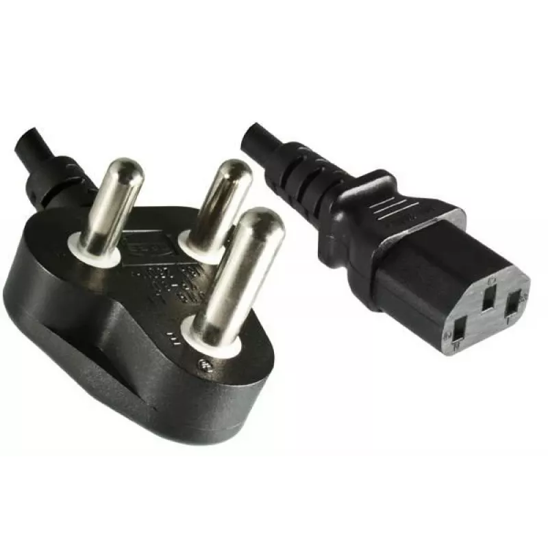MICROCONNECT cavo di alimentazione Sudafrica tipo M a IEC C13, 1,8 m, nero