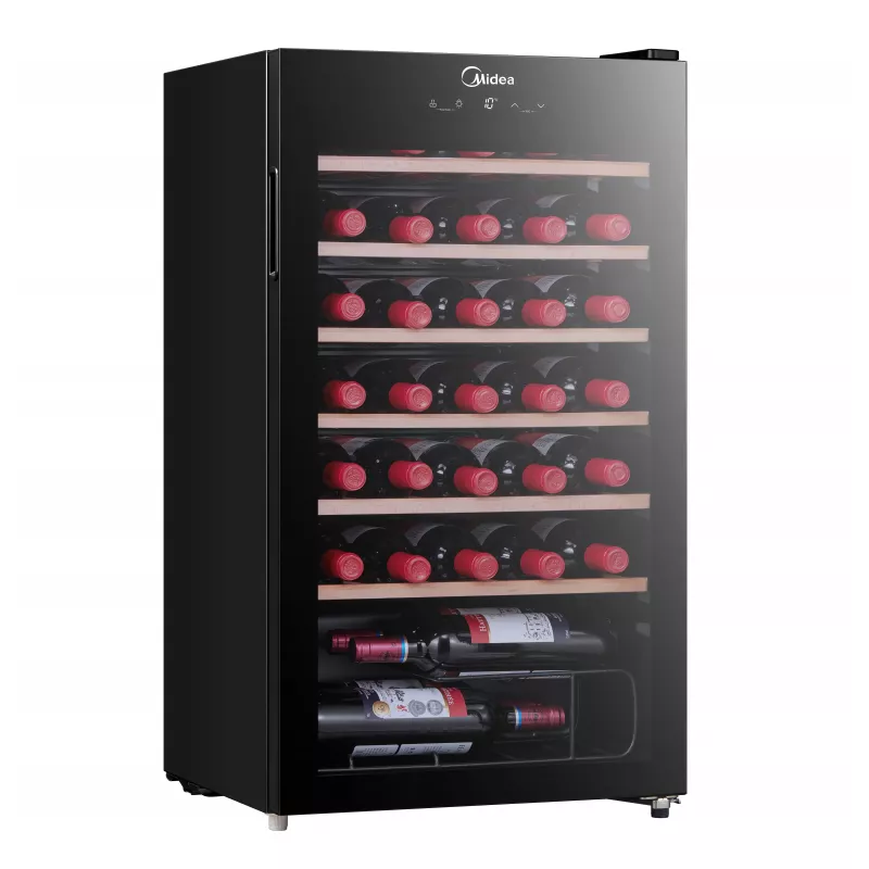 Midea Cantinetta vini MDRW150FGG22W a libera installazione 34 bottiglie nero