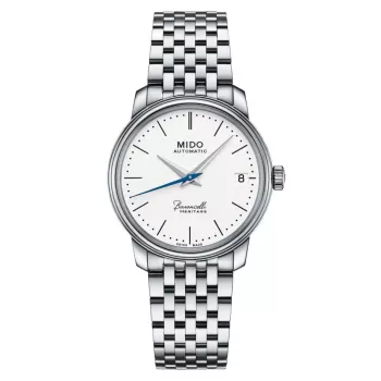 MIDO Baroncelli III Orologio automatico donna 33mm acciaio inox quadrante opalino argento M027207110100