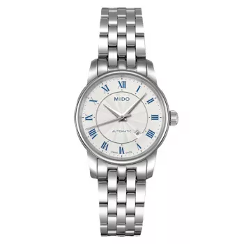 MIDO Baroncelli III Orologio automatico donna 29mm acciaio inox quadrante argento M76004211