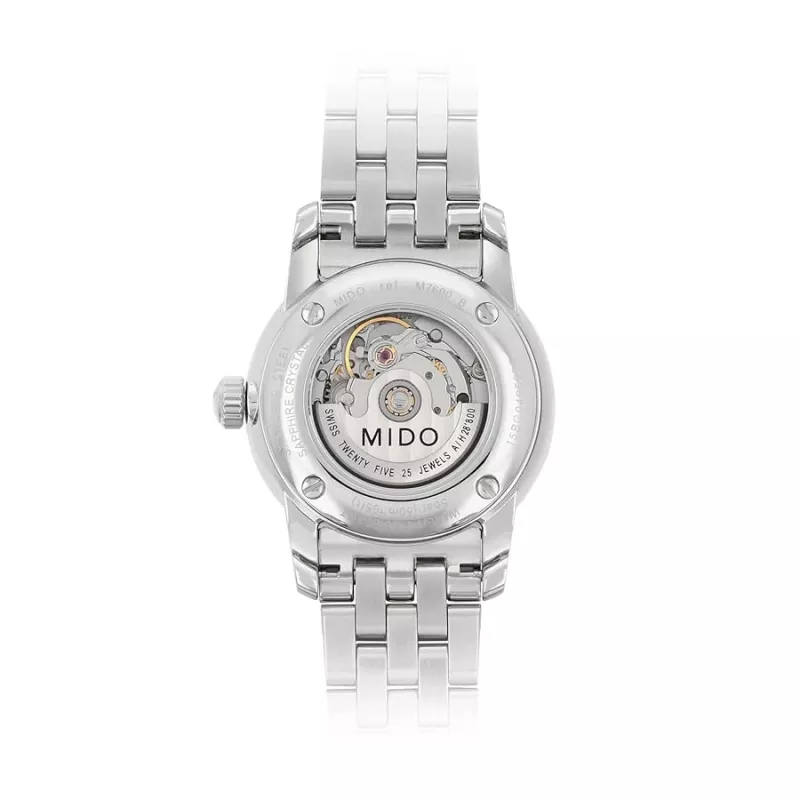 MIDO Baroncelli Lady Orologio automatico M76004181 29mm Acciaio inox Madreperla bianca