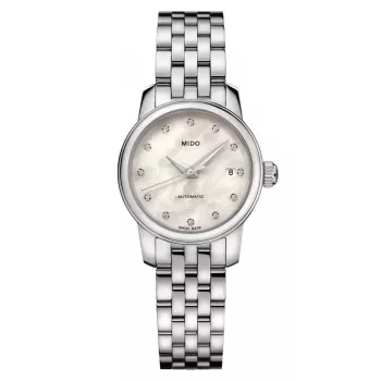 MIDO Memento Mori Limited Edition orologio donna automatico 25mm acciaio quadrante in madreperla bianca
