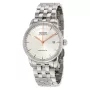 MIDO Baroncelli III uomo orologio automatico 38mm quadrante argento cinturino in pelle marrone M86004101