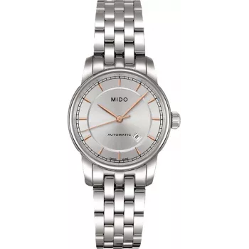 MIDO orologio automatico donna M76004101 29mm acciaio inox quadrante argento
