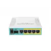 MikroTik hEX PoE Router Gigabit Ethernet bianco