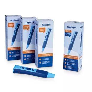 MILLENNIUM 2000 Anybook Pro Class Set - 10 penne audio didattiche con 16 GB, USB-C, cuffie, custodia