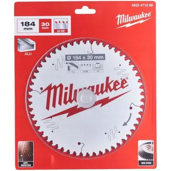 Milwaukee lama per sega circolare 184x30x2.4x54T alluminio CSB P W