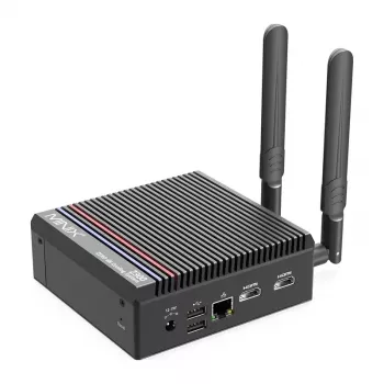 MINIX Z300-0dB Barebone Mini PC Intel Processor N300 8C/8T fino a 3.8GHz DDR5 1x SODIMM M.2 PCIe Gen4 Wi-Fi 6E BT5.2 2x 2.5GbE HDMI 2.1 DP 1.4 USB-C 90W VESA nero