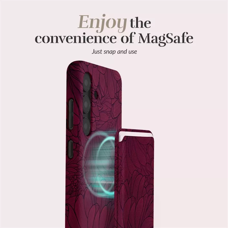 MIO Berry Blooms Custodia MagSafe compatibile con portacarte