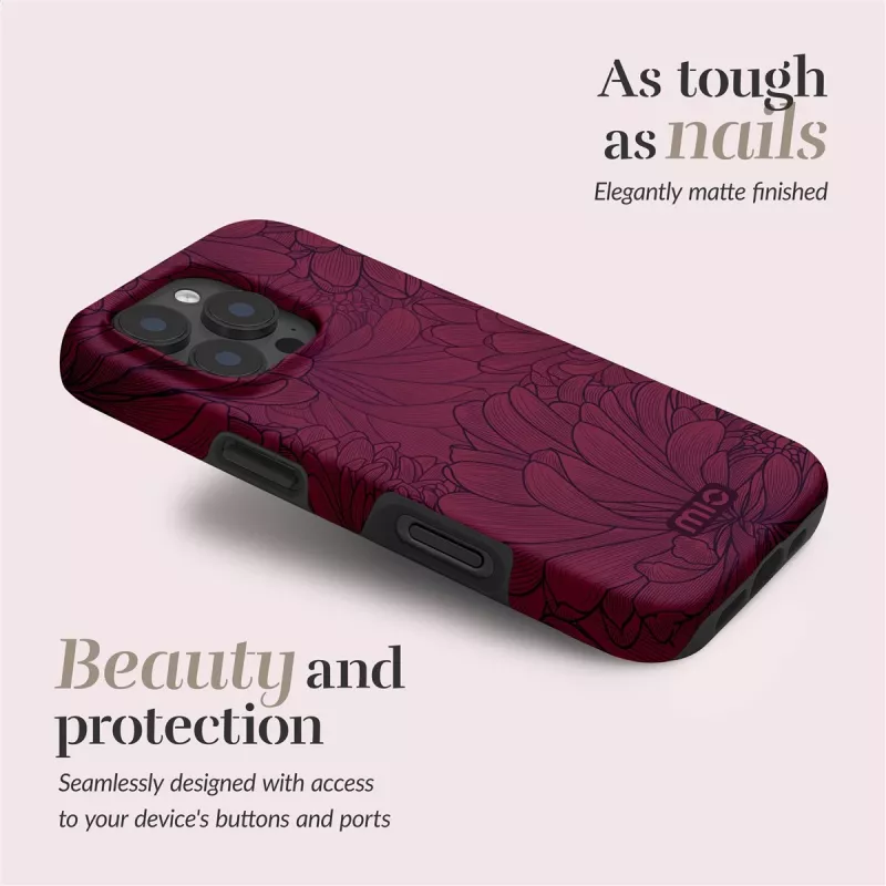 MIO Berry Blooms custodia MagSafe compatibile per iPhone 16 Pro Max