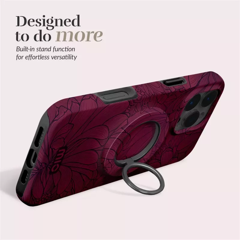 MIO Berry Blooms custodia MagSafe compatibile con supporto ad anello