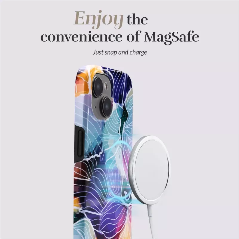 MIO Flowers Compatibile MagSafe per iPhone 16 Pro
