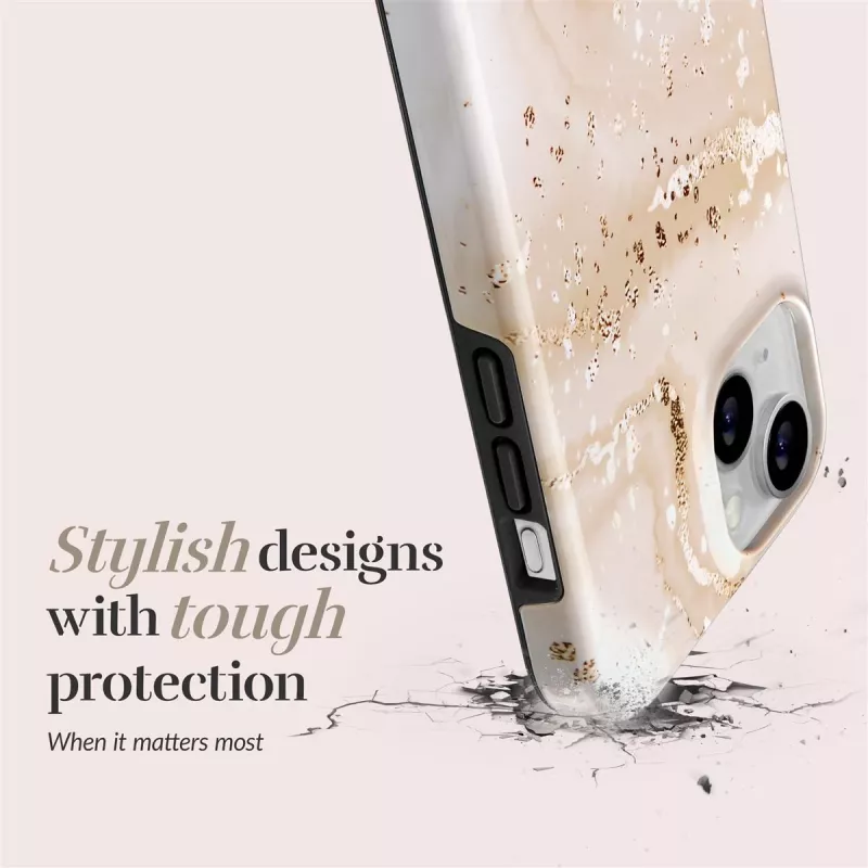 MIO Gold Marble custodia compatibile MagSafe per iPhone 13/14/15