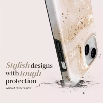 MIO Gold Marble custodia compatibile MagSafe per iPhone 16 Plus