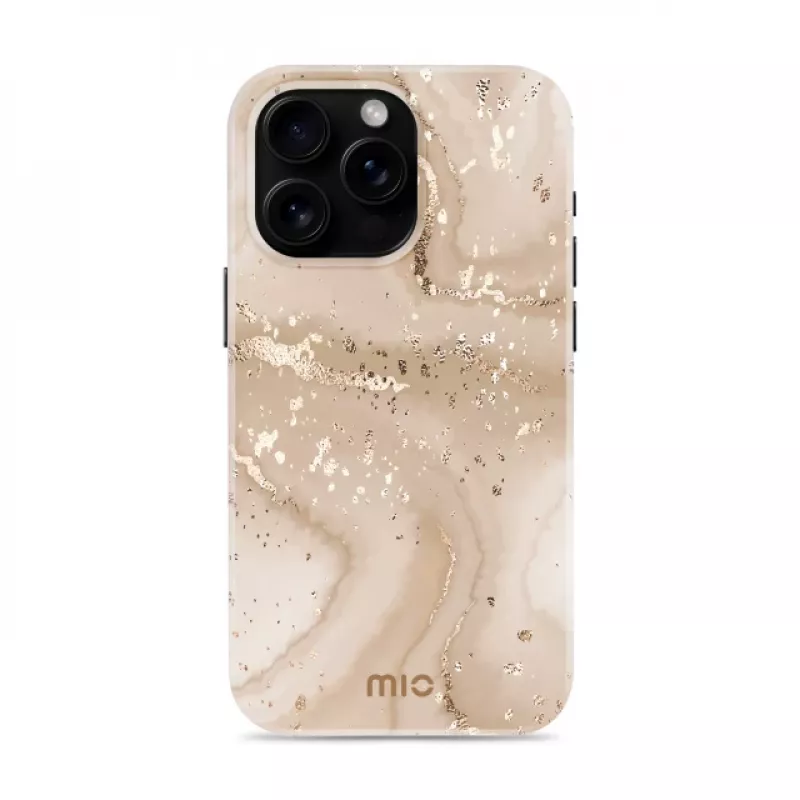 MIO Gold Marble Cover compatibile MagSafe per iPhone 16 Pro Max